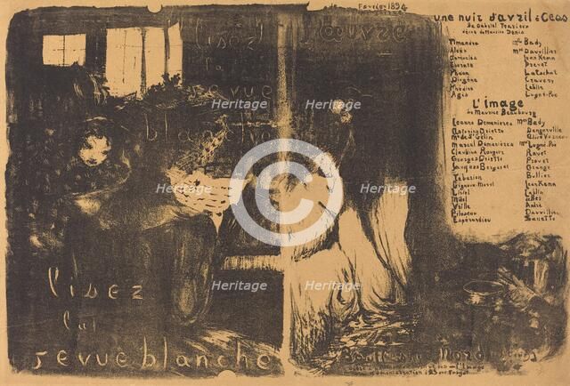 Une Nuit d'Avril à Céos; L'Image, 1894. Creator: Edouard Vuillard.