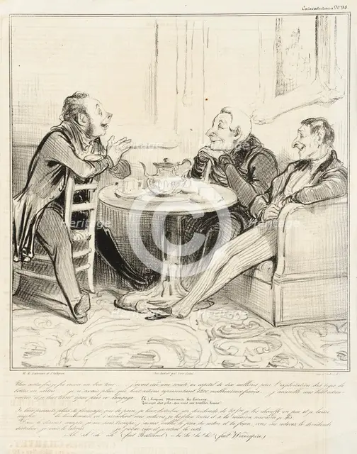 Une autre fois je fis encore un bon tour.., 1838. Creator: Honore Daumier.