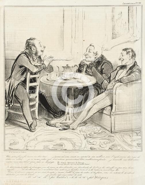 Une autre fois je fis encore un bon tour.., 1838. Creator: Honore Daumier.