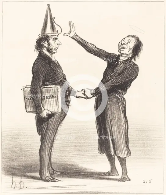 Une alliance, 19th century. Creator: Honore Daumier.