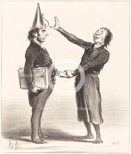 Une alliance, 19th century. Creator: Honore Daumier.