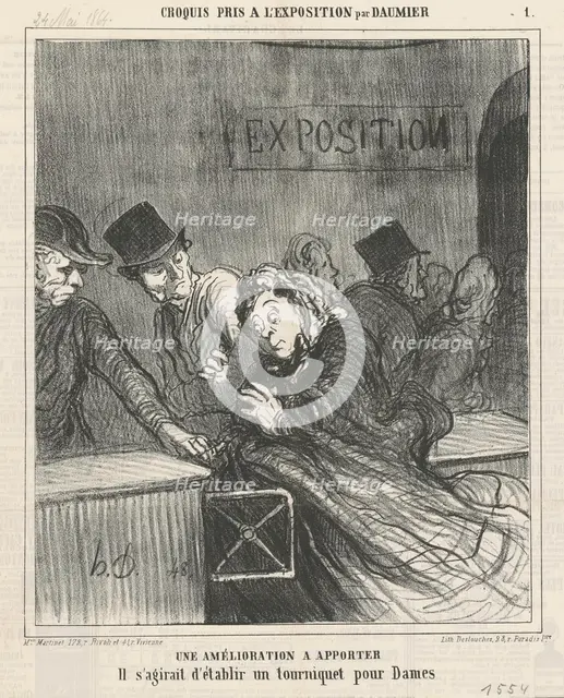 Une amelioration a apporter, 19th century. Creator: Honore Daumier.