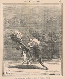Une assembleé modèle ..., 19th century. Creator: Honore Daumier