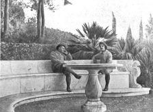 'Une base Allemande en Adriatique; dans les jardins de l'Achilleion. 1916. Creator: Robert Vaucher