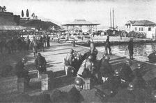 Une base Allemande en Adriatique: L'occupation de Corfou; Le matin du 11 janvier..., 1916. Creator: Unknown