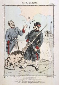 Une Bonne Prise 1870-1871. Artist: Anon