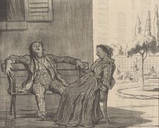Une Campagne aux environs de Paris, 1858. Creator: Honore Daumier