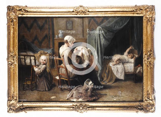 Une chambre où une servante habille des enfants, c1750. Creator: Pierre Louis Dumesnil.