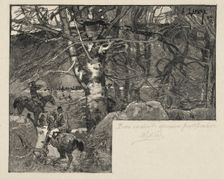 Une Chasse au Mont Gérard. Creator: Auguste Louis Lepère (French, 1849-1918)