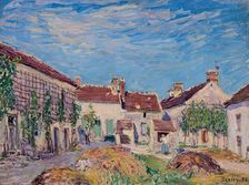 Une Cour aux Sablons, 1885. Creator: Alfred Sisley