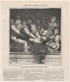 Une discussion littéraire à la deuxième Galerie, 1864. Creator: Honore Daumier