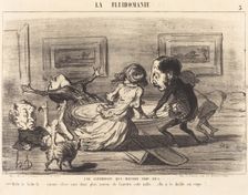 Une expérience qui réussit trop bien, 1853. Creator: Honore Daumier