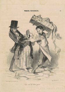 Une envie de femme grosse, 19th century. Creator: Honore Daumier