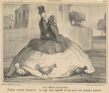 Une erreur excusable, 19th century. Creator: Honore Daumier