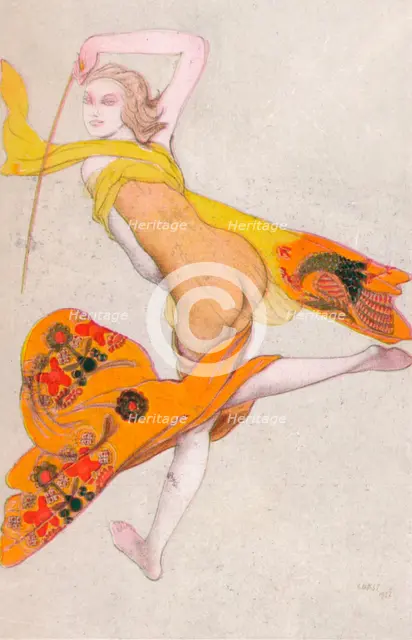 'Une Esclave Dansante', 1922, (1923). Artist: Leon Bakst.