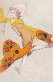 Une Esclave Dansante 1922, (1923). Artist: Leon Bakst
