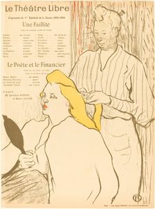 Une Faillite; Le Poète et le financier, 1893. Creator: Henri de Toulouse-Lautrec
