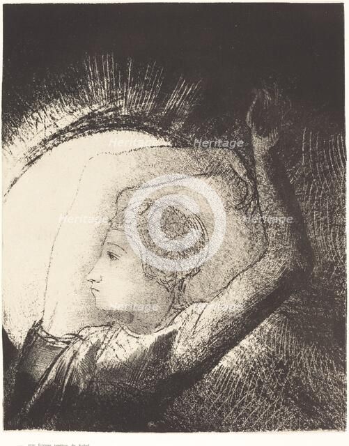 Une femme revêtue du Soleil (A woman clothed with the sun), 1899. Creator: Odilon Redon.