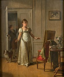 Une femme surprise, 1808. Creator: Drolling, Martin (1752-1817)