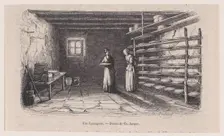 Une fromagerie; from Magasin Pittoresque, ca. 1852. Creator: Charles Tamisier