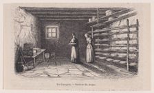 Une fromagerie; from Magasin Pittoresque, ca. 1852. Creator: Charles Tamisier