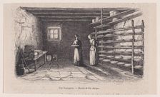 Une fromagerie; from Magasin Pittoresque, ca. 1852. Creator: Charles Tamisier