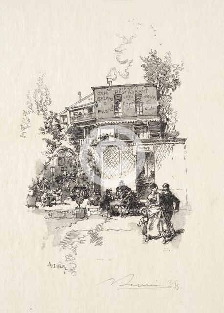 Une Guinguette. Creator: Auguste Louis Lepère (French, 1849-1918).