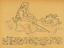 Une Gardeuse De Dindons c19th century. Artist: M Breton