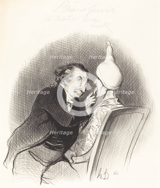 Une heureuse trouvaille, 1844. Creator: Honore Daumier.