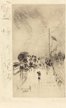 Une Jetée en Angleterre (A Pier in England), 1879. Creator: Felix Hilaire Buhot