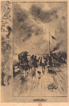 Une Jetée en Angleterre (A Pier in England), 1879. Creator: Felix Hilaire Buhot