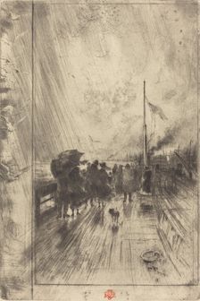 Une Jetée en Angleterre (A Pier in England), 1879. Creator: Felix Hilaire Buhot