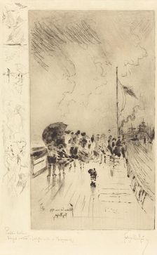 Une Jetée en Angleterre (A Pier in England), 1879. Creator: Felix Hilaire Buhot