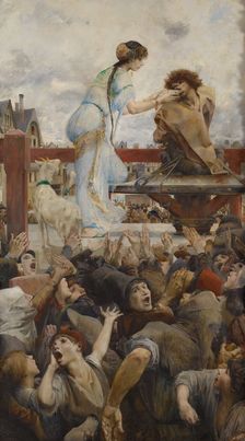 Une larme pour une goutte d'eau (Notre-Dame de Paris), 1903. Creator: Luc Olivier Merson