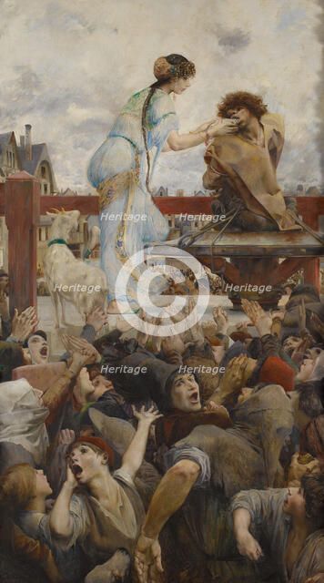 Une larme pour une goutte d'eau (Notre-Dame de Paris), 1903. Creator: Luc Olivier Merson.