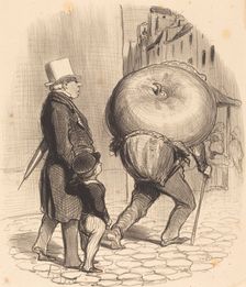Une leçon de botanique, 1852. Creator: Honore Daumier