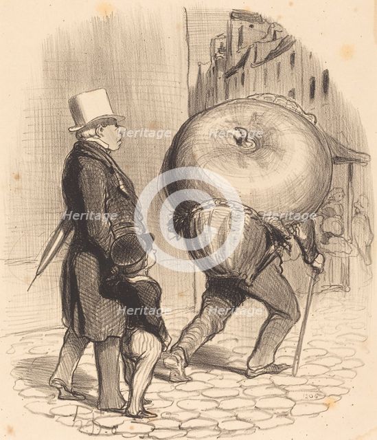 Une leçon de botanique, 1852. Creator: Honore Daumier.