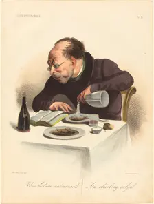 Une lecture entrainante, 1836. Creator: Honore Daumier