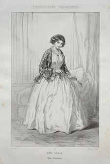 Une Lélia. Creator: Paul Gavarni (French, 1804-1866)