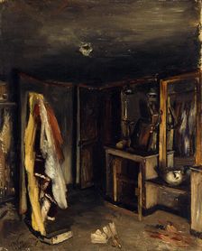 Une loge d'artiste à l'Opéra-Comique, après l'incendie du 15 mai 1887, place Boieldieu, 2ème.. Creator: Henri-Martin Vos