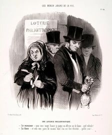 Une Loterie Philantropique, 1845. Creator: Honore Daumier