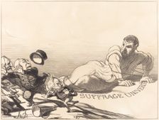 Une panique de Lilliputiens..., 1851. Creator: Honore Daumier
