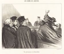 Une péroraison à la Démosthène, 1847. Creator: Honore Daumier