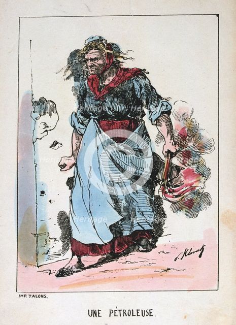 'Une Petroleuse', Paris Commune, 1871.  Artist: Anon