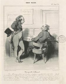 Une querelle d'allemand, 19th century. Creator: Honore Daumier