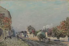 Une rue à Marly, 1876. Artist: Sisley, Alfred (1839-1899)