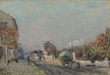 Une rue à Marly, 1876. Artist: Sisley, Alfred (1839-1899)
