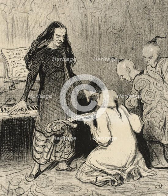 Une Récompense Artistique, 1844. Creator: Honore Daumier.