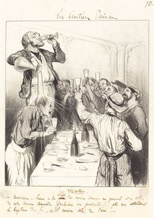 Une réception, 1843. Creator: Honore Daumier