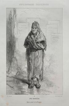 Une Rentière. Creator: Paul Gavarni (French, 1804-1866)